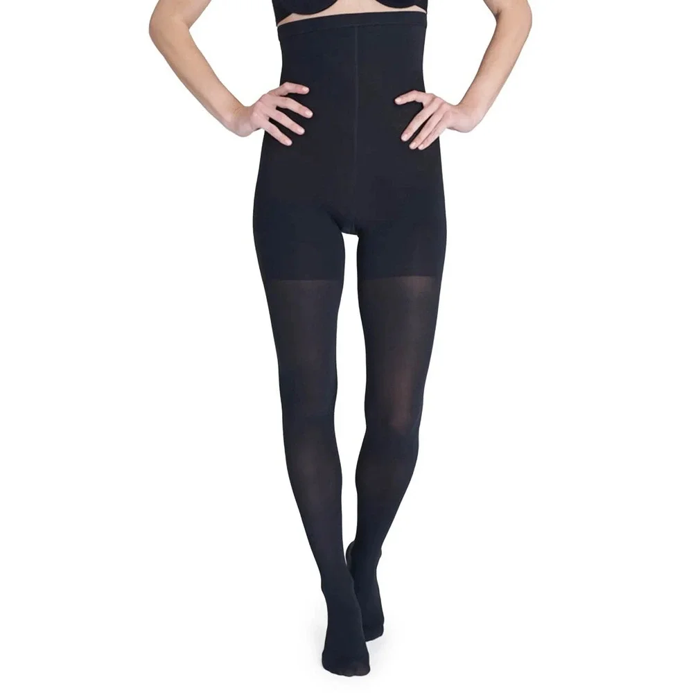 Spanx Tight-End Tights High-Waisted Shaper Very Black Size E New No Package $38